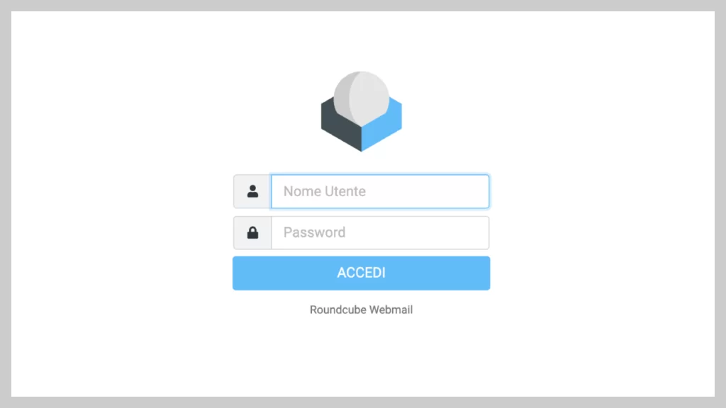 Accesso Webmail Cpanel Roundcube