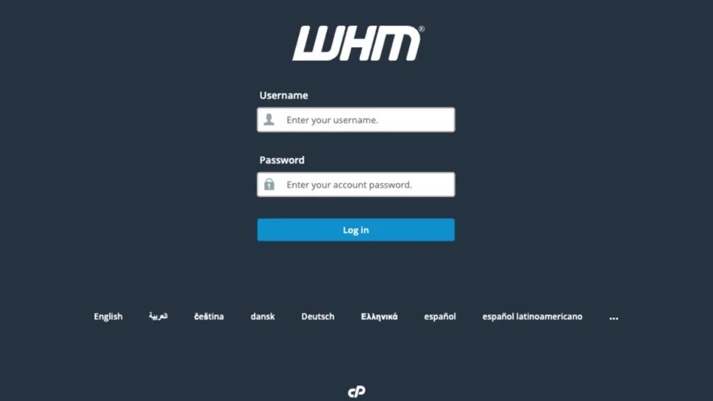 Configurazione Iniziale: Accesso a WHM